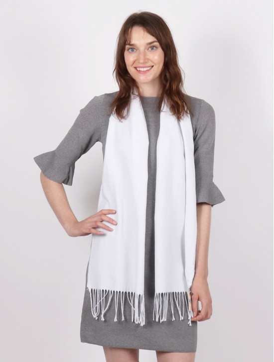 Soft Wool Feeling Solid Color Scarf